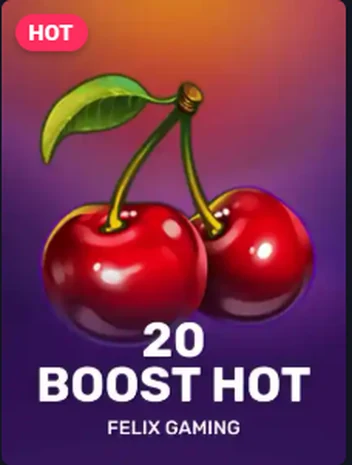 20 Boost Hot by Felix Gaming, a twenty line classic fruit pokie