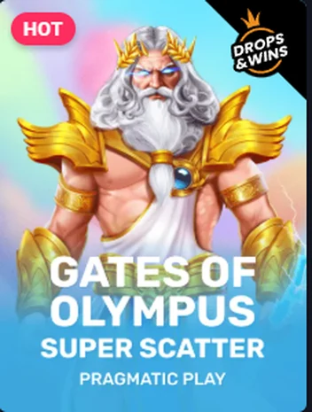 Gates of Olympus Super Scatter by Pragmatic Play, a high volatility scatter pays pokie