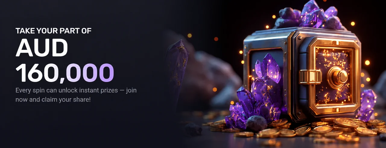 WooCasino promotion banner: take your part of AUD 160,000 in prize drops